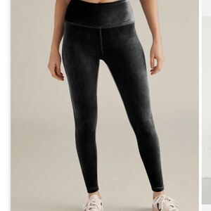 Kay Unger Women's High-Waisted Velvet Leggings